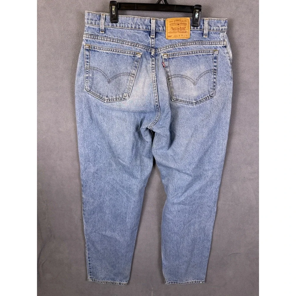 Vintage Levi's 560 Jeans Mens Blue Made In USA 90s Loose Fit Size‎ 38x32